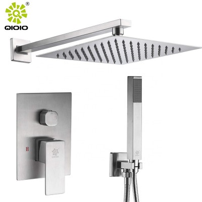 Professional manufacturer  stainless steel 304 hot and cold mix bathroom in wall mounted shower set