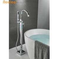 Beelee Free Standing Bathtub Faucet Floor Mounted Shower Set